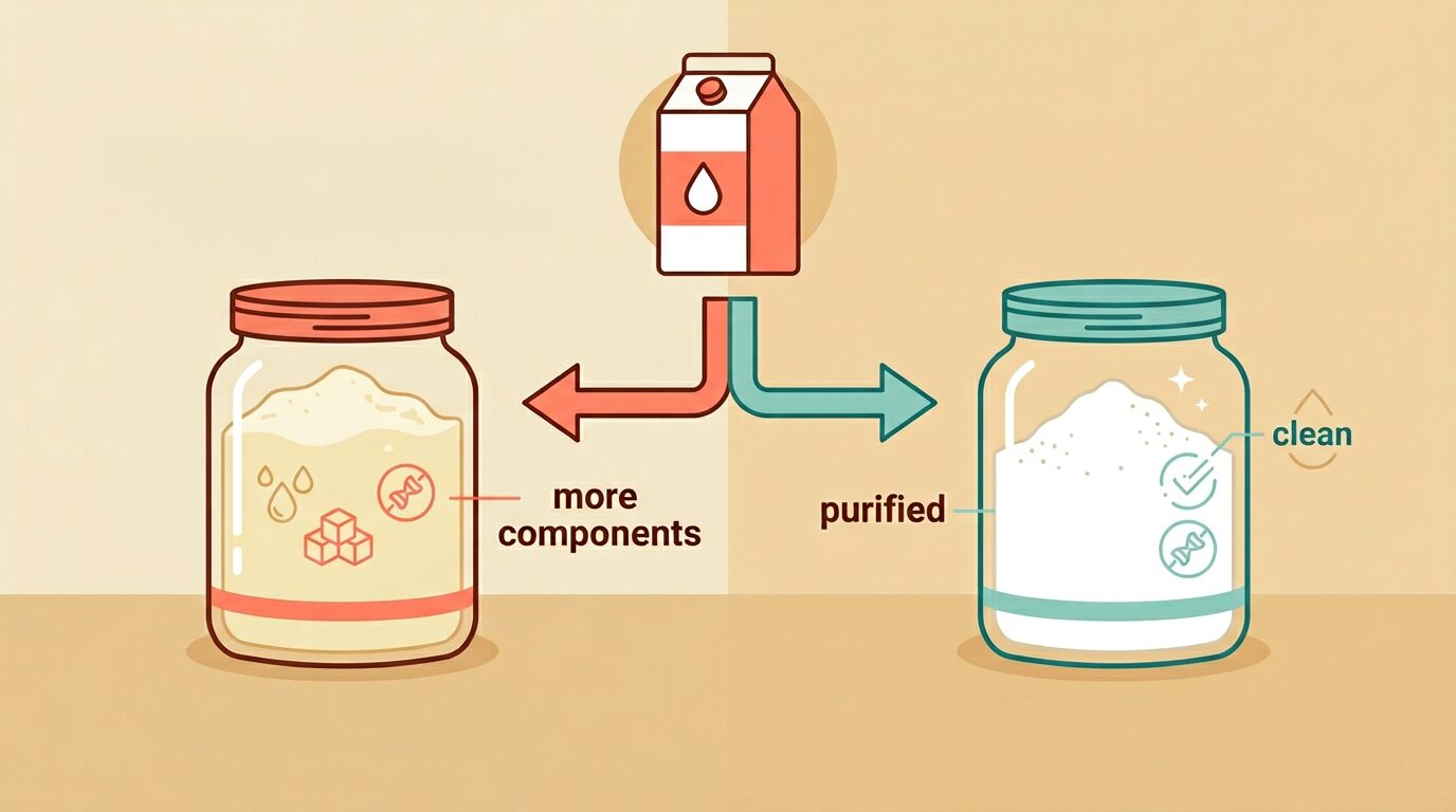 WPCとWPIの基本的な違い（コンセントレートとアイソレート）