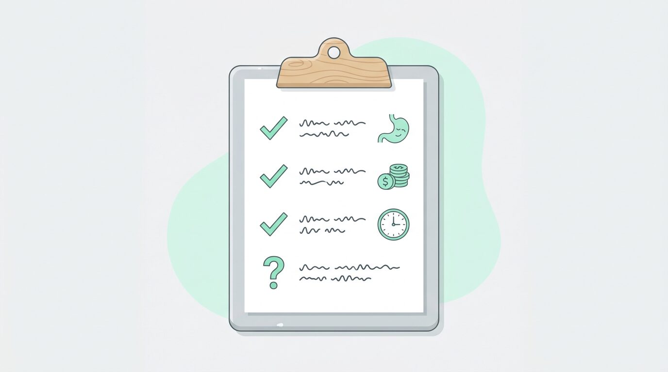 WPCとWPIの選び分けチェックリストのイメージ