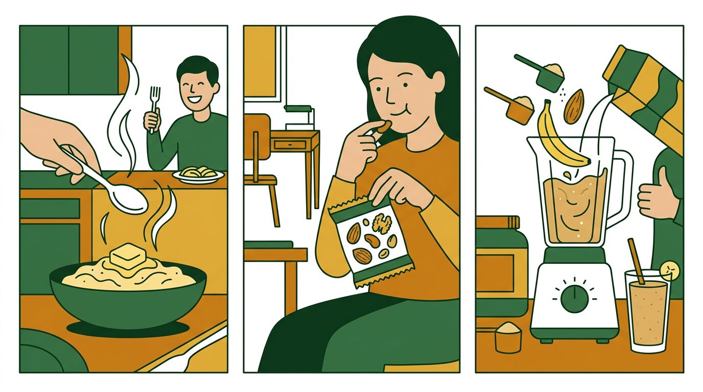 太りたい男性向けスーパー食材の使い方3パターン